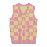 Midwest Princess Checkered Knit Vest