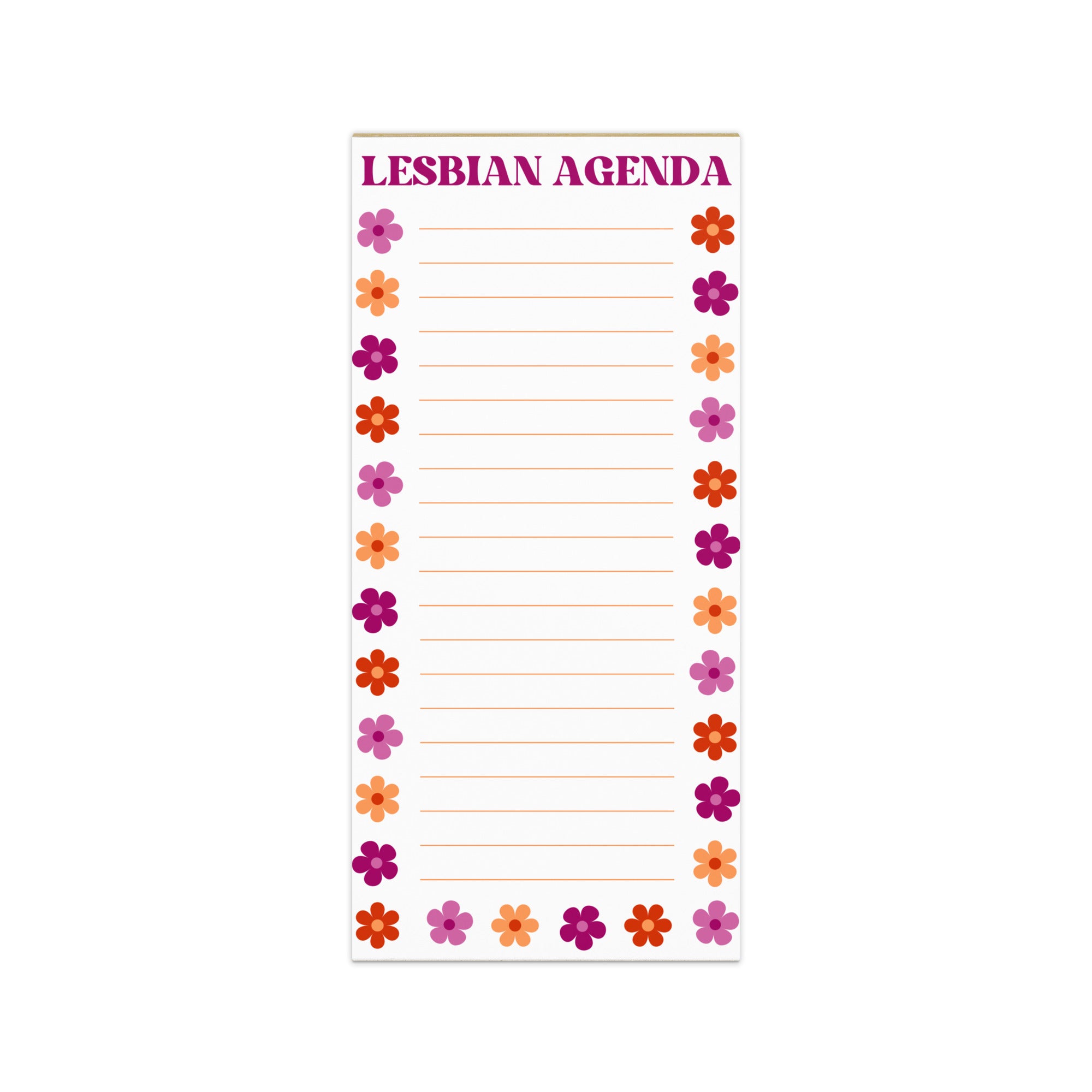 Lesbian Agenda Magnetic Notepad