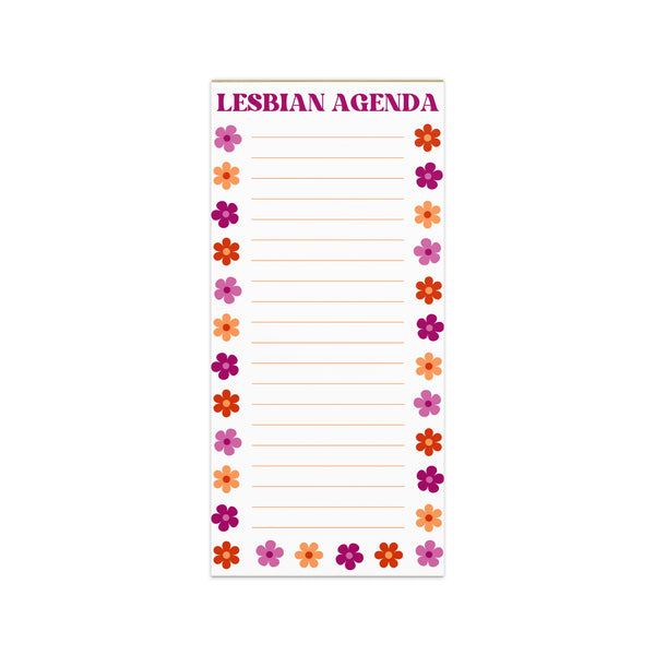 Lesbian Agenda Magnetic Notepad