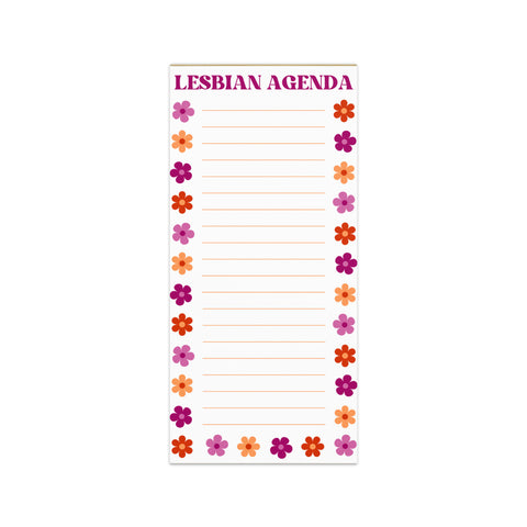 Lesbian Agenda Magnetic Notepad