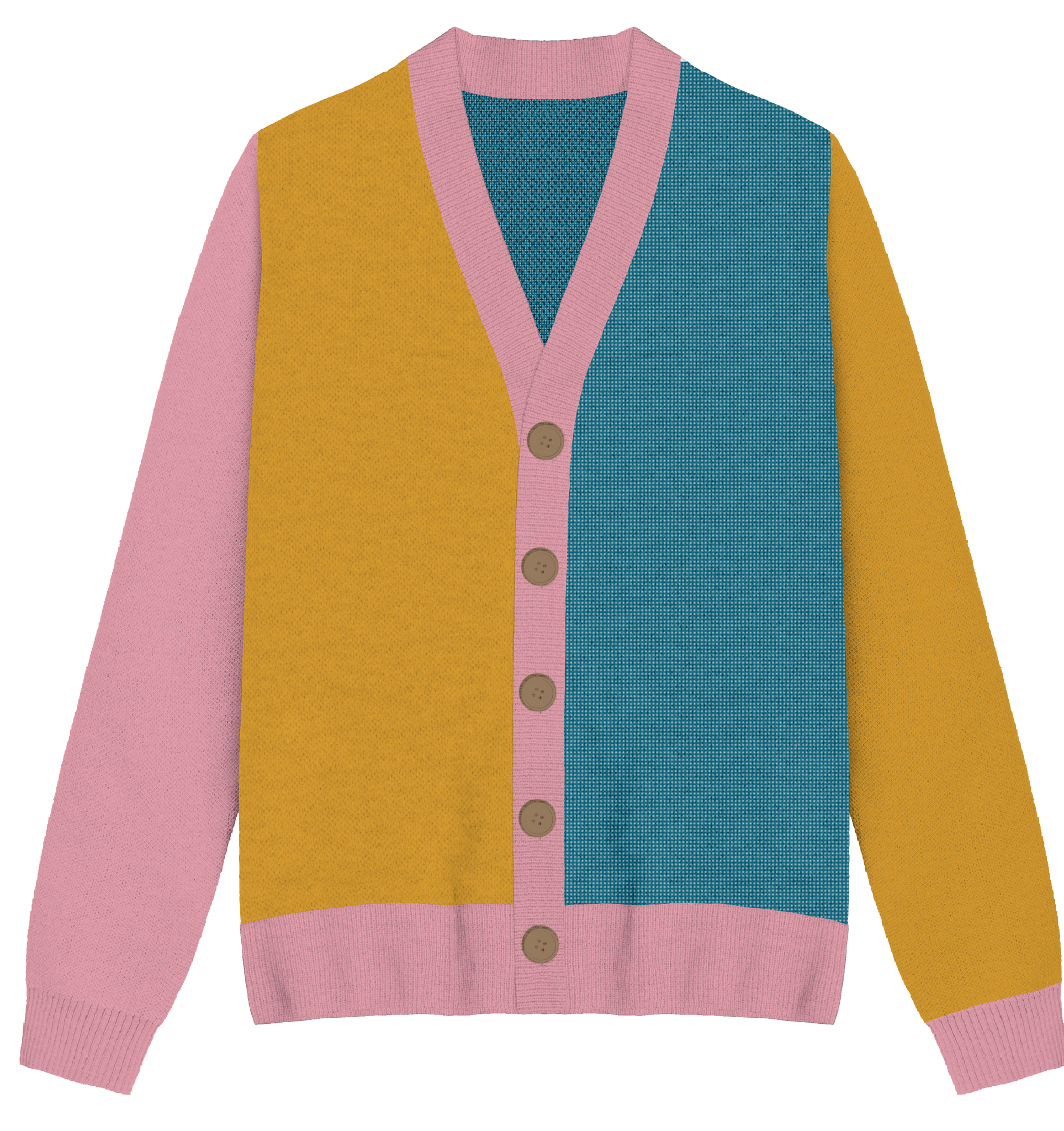 Pansexual Colorblock Knit Cardigan