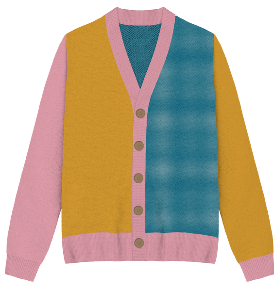 Pansexual Colorblock Knit Cardigan