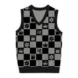 Reputation Checkered Knit Vest