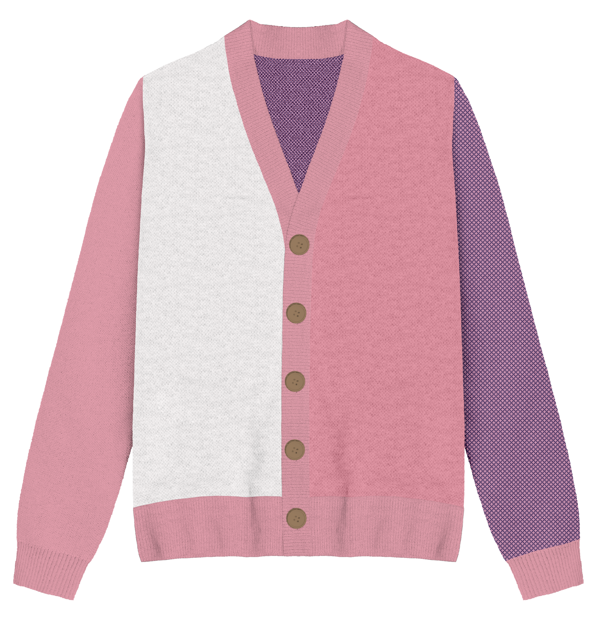 Sapphic Colorblock Knit Cardigan