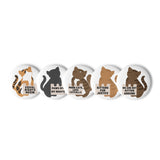 Protesting Cats Set of Pin Buttons