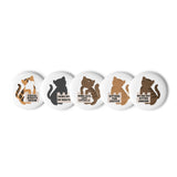 Protesting Cats Set of Pin Buttons