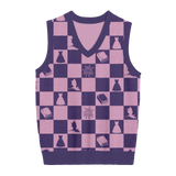 Speak Now Checkered Knit Vest