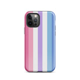 Bigender Flag Tough iPhone Case