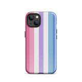 Bigender Flag Tough iPhone Case