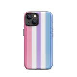 Bigender Flag Tough iPhone Case