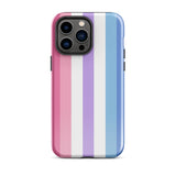 Bigender Flag Tough iPhone Case