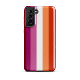 Lesbian Flag Samsung Tough Phone Case