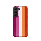 Lesbian Flag Samsung Tough Phone Case