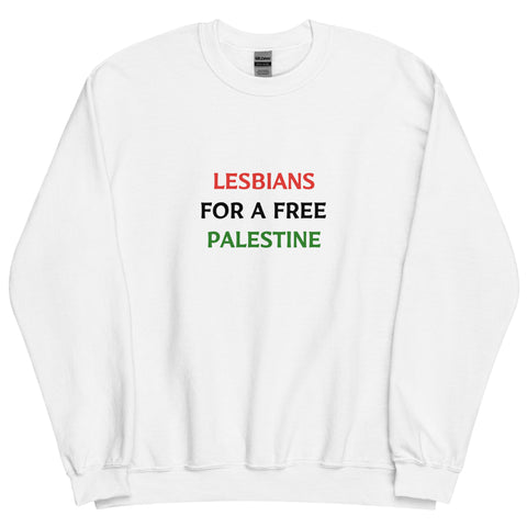 LESBIANS FOR A FREE PALESTINE sweatshirt