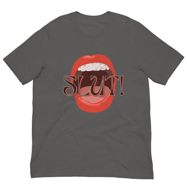 SLUT! Faded Mouth T-Shirt