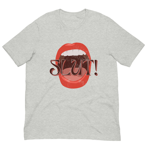 SLUT! Faded Mouth T-Shirt