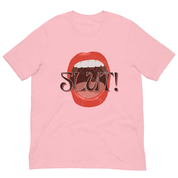 SLUT! Faded Mouth T-Shirt