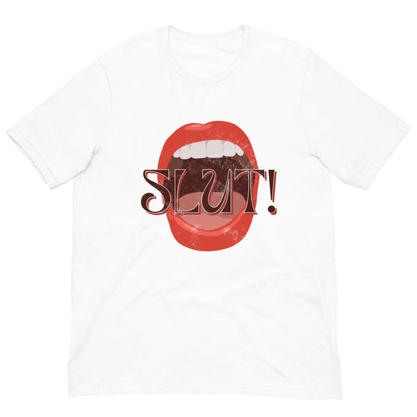 SLUT! Faded Mouth T-Shirt