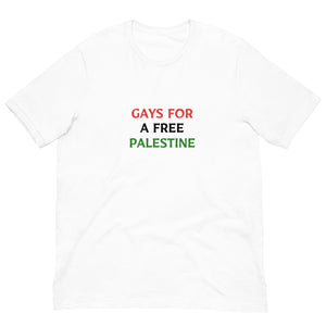 GAYS FOR A FREE PALESTINE t-shirt