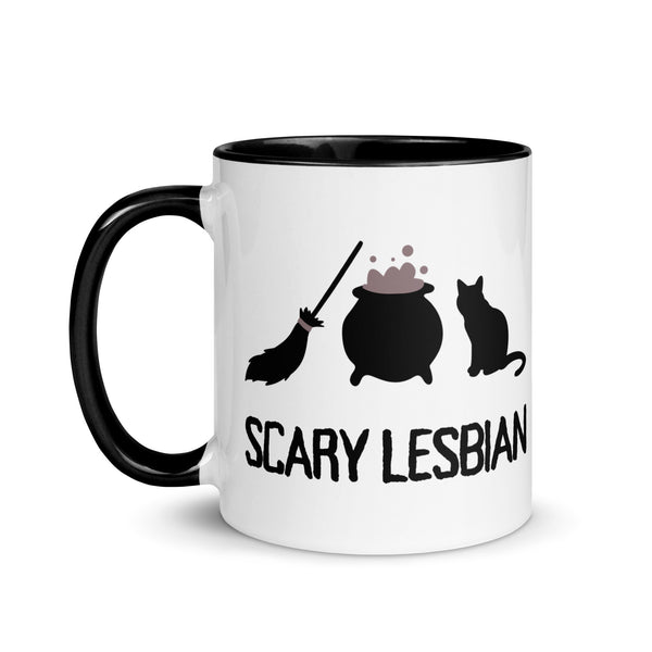 Scary Halloween Lesbian Mug