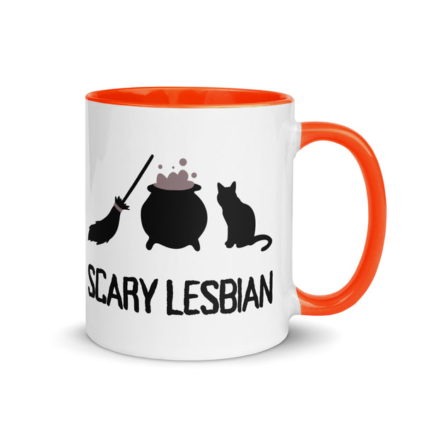 Scary Halloween Lesbian Mug