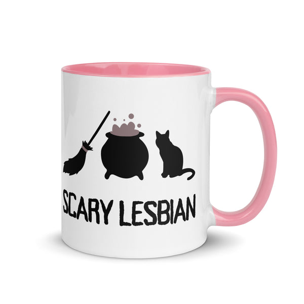 Scary Halloween Lesbian Mug