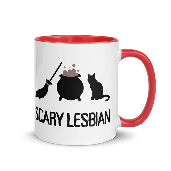 Scary Halloween Lesbian Mug