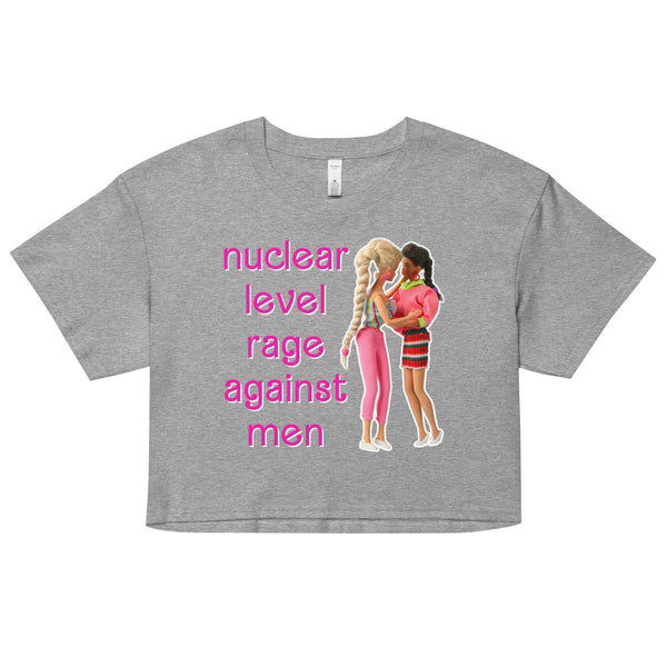 Nuclear Level Rage Barbie Crop Top