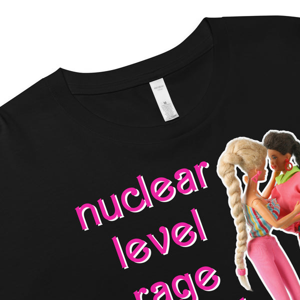 Nuclear Level Rage Barbie Crop Top