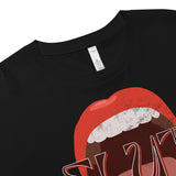 SLUT! Faded Mouth Crop Top