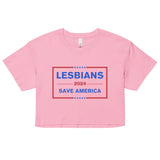 Lesbians Save America Crop Top