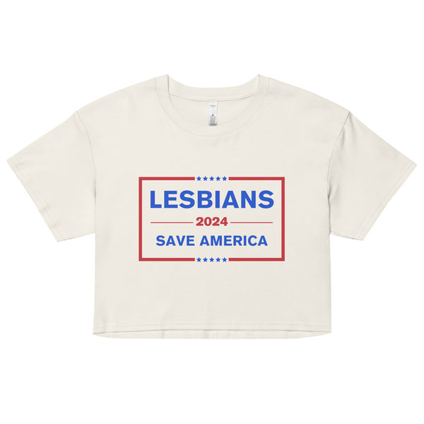 Lesbians Save America Crop Top