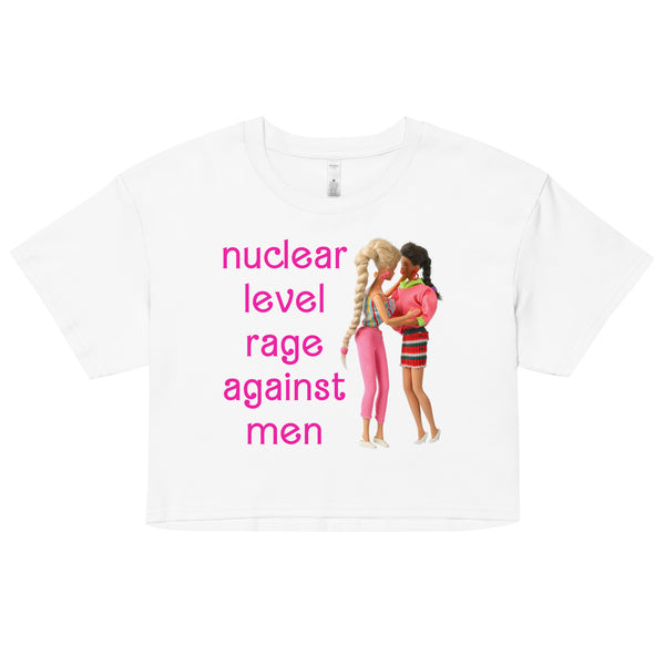 Nuclear Level Rage Barbie Crop Top