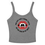 Canine Teeth Scoop Neck Tank Top