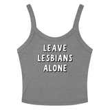 Leave Lesbians Alone (Black & White) Scoop Neck Tank Top