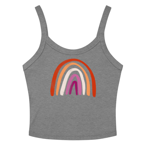 Lesbian Rainbow Scoop Neck Tank Top