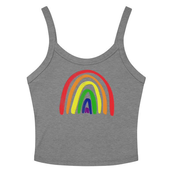 Rainbow Scoop Neck Tank Top