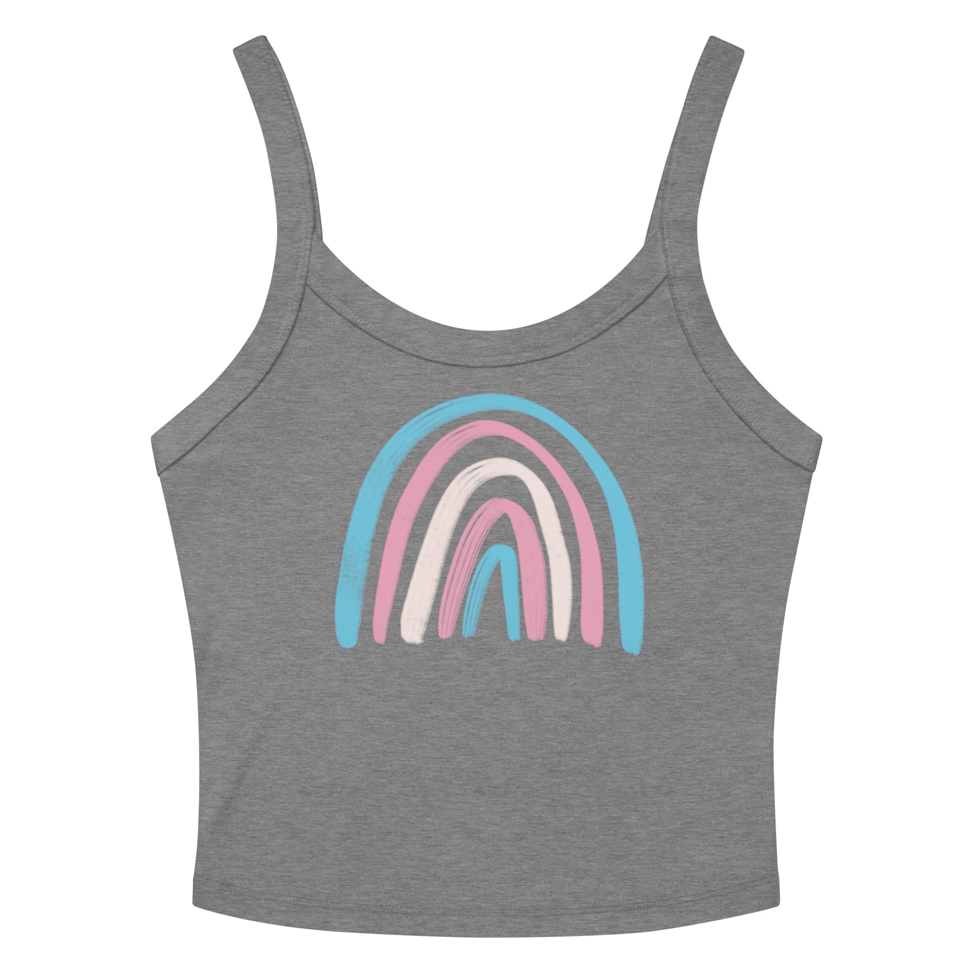 Transgender Rainbow Scoop Neck Tank Top