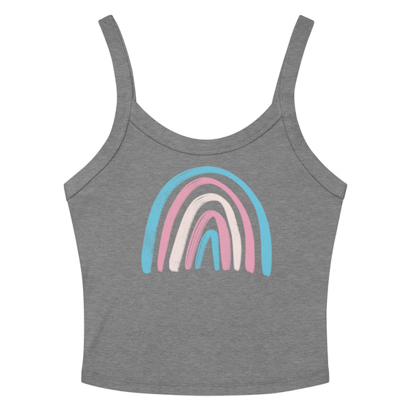 Transgender Rainbow Scoop Neck Tank Top