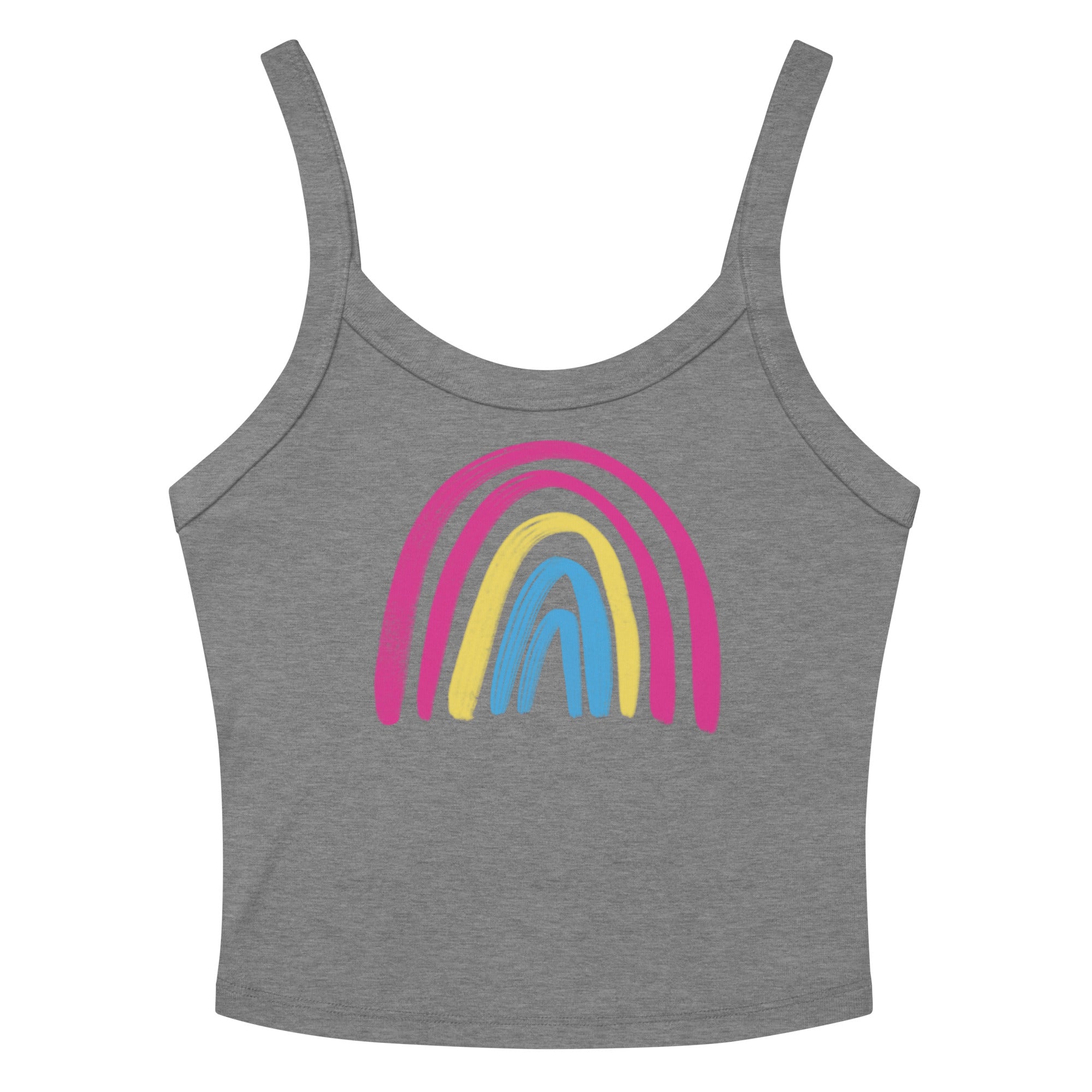 Pansexual Rainbow Scoop Neck Tank Top