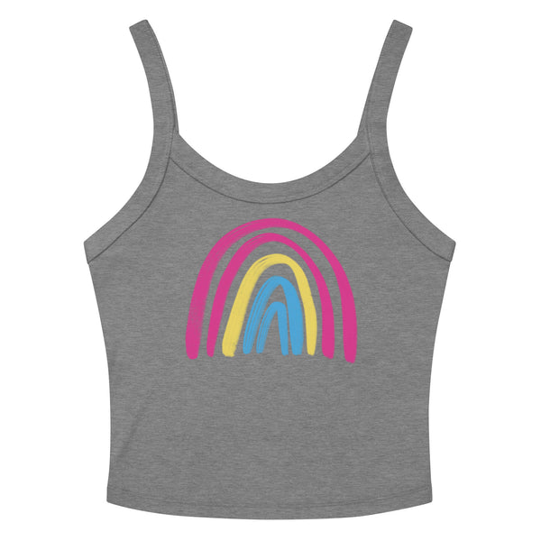 Pansexual Rainbow Scoop Neck Tank Top