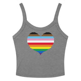 Rainbow Heart Scoop Neck Tank Top