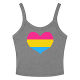 Pansexual Heart Scoop Neck Tank Top