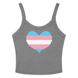 Transgender Heart Scoop Neck Tank Top