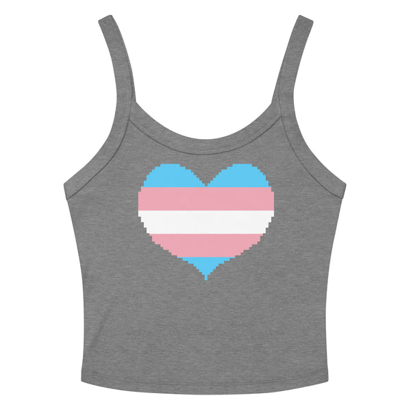 Transgender Heart Scoop Neck Tank Top