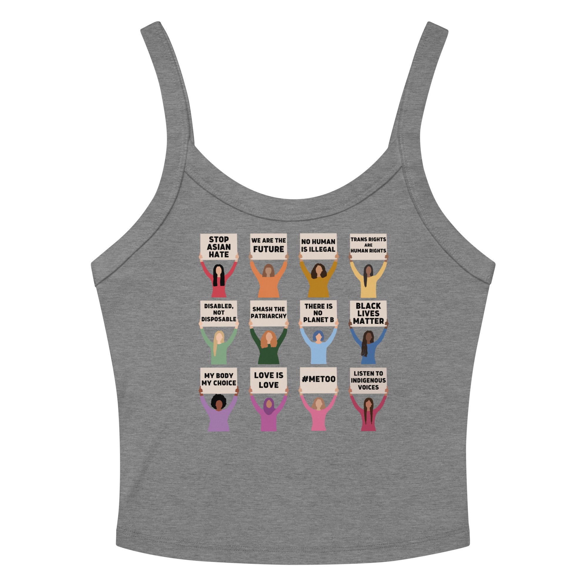 Global Protesting Women Scoop Neck Tank Top