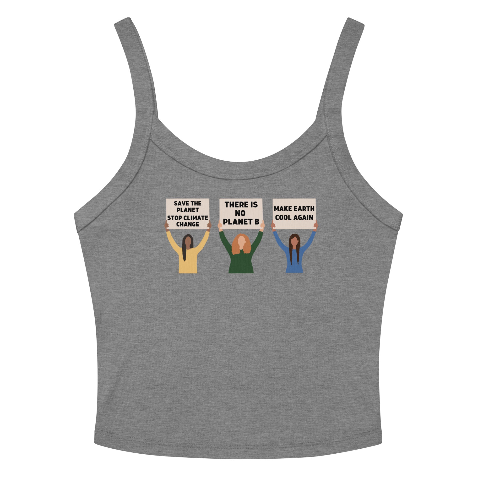 Climate Change Protest Scoop Neck Tank Top