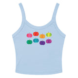 Rainbow Pumpkin Scoop Neck Tank Top