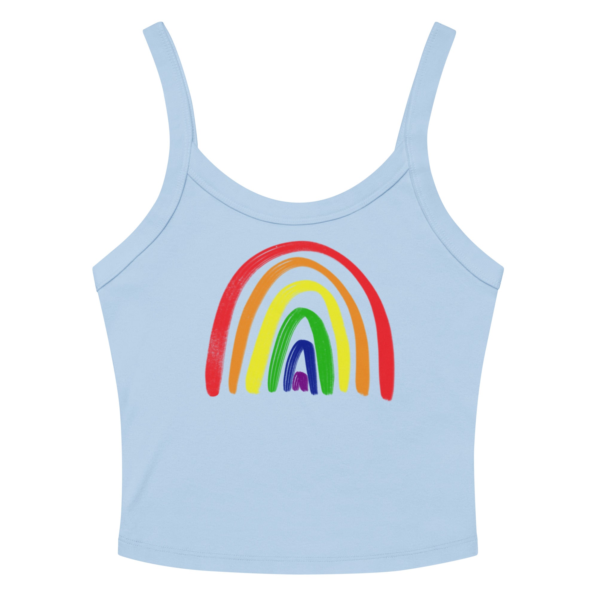 Rainbow Scoop Neck Tank Top