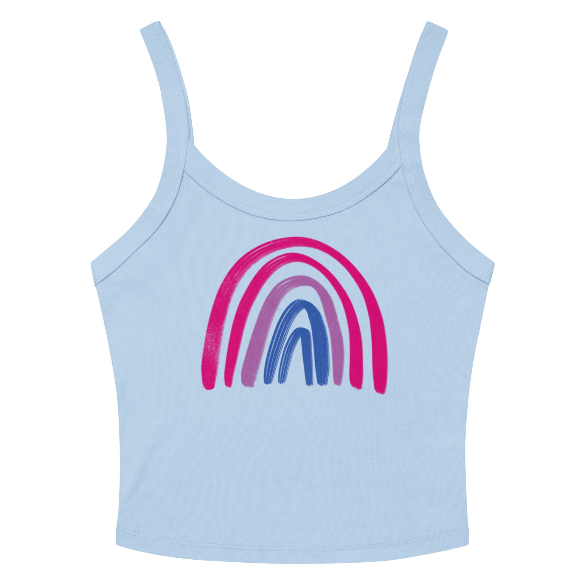 Bisexual Rainbow Scoop Neck Tank Top